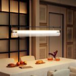 Ribbed Glass Linear LED Pendant Light - Image 5