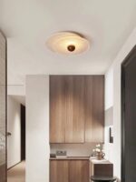 Stone Glass LED Ceiling Light – Modern Natural Flush Mount Lamp - Image 2