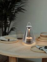 Portable Glass Table Lamp | Modern LED Ambient Bedside & Outdoor Lighting Fixture - Image 5
