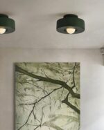 Resin Ceiling Light – Modern Minimalist LED Flush Mount Lamp - Image 3