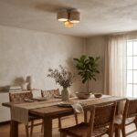 Travertine Ceiling Light – Stone Texture Triple Head LED Lamp - Image 6