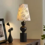 Vintage Floral Fabric Table Lamp for Bedroom & Living Room - Image 5