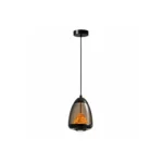 Smoked Glass Pendant Light | Modern Minimalist LED Ceiling Lighting Fixture