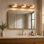 Travertine LED Vanity Light | Wabi-Sabi Bathroom Mirror Lamp - Image 2