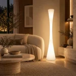 Modern Curved LED Floor Lamp | Indoor & Outdoor Lighting - Image 4