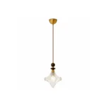 Crystal Walnut Pendant Light | Modern Luxury Glass LED Ceiling Lighting Fixture
