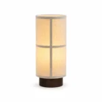 Modern Linen Table Lamp | Minimalist Fabric Bedside LED Light