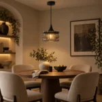 Smoky Ripple Glass Pendant Light | Modern Glass Lighting - Image 5