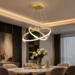 Blue Butterfly Crystal LED Ring Chandelier - Image 3