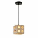 Sculptural Wood Grain Pendant Light | LED Design Lamp