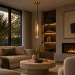 K9 Crystal Glass Tube Pendant Light | Luxury Brass LED - Image 4