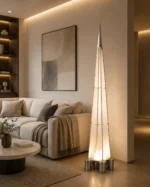 Modern Pyramid LED Floor Lamp | Architectural Lighting - Image 3