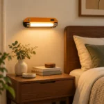Modern Wood LED Wall Lamp | Dimmable Linear Sconce - Image 4