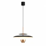 Modern Disc Pendant Light | Black Minimalist LED Ceiling Lighting Fixture