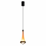 Smart Gesture Pendant Light | Pearl Black LED Minimalist Ceiling Lighting Fixture