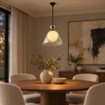 Ripple Glass Pendant Light – Clear Glass Modern LED Pendant Lamp - Image 5