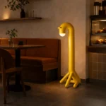 Yellow LED Floor Lamp | Creative Ambient Lighting - Image 2