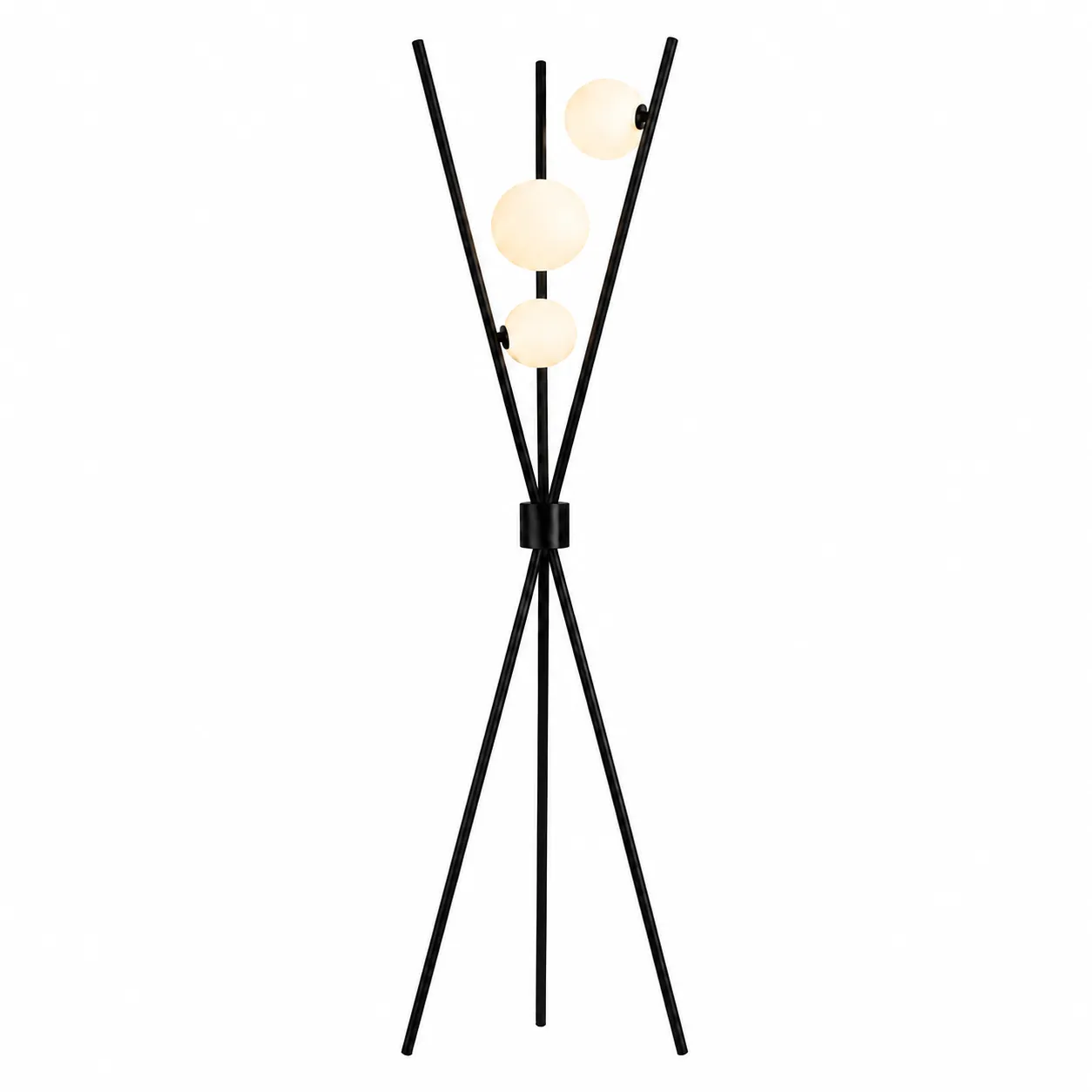 b35bcaa89f2ec7bf9b3c53e1742fe705_11zon Modern Tripod Glass Globe Floor Lamp - Image 1