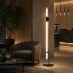 Modern Glass Tube LED Floor Lamp - Image 4
