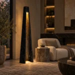 Modern Marble Pyramid Floor Lamp | Cascading Light - Image 5
