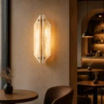 Natural Alabaster Wall Light | Luxury Stone Sconce - Image 2