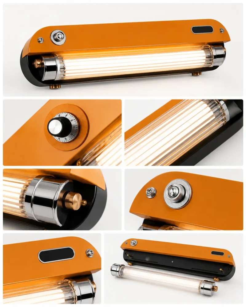 Modern Retro Tube LED Wall Light - Image 5