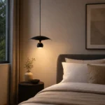 Modern Minimalist Pendant Light | Matte Black LED Ceiling Lighting Fixture - Image 3
