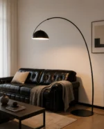 Modern Arc Floor Lamp | Minimalist Carbon Steel Light - Image 3