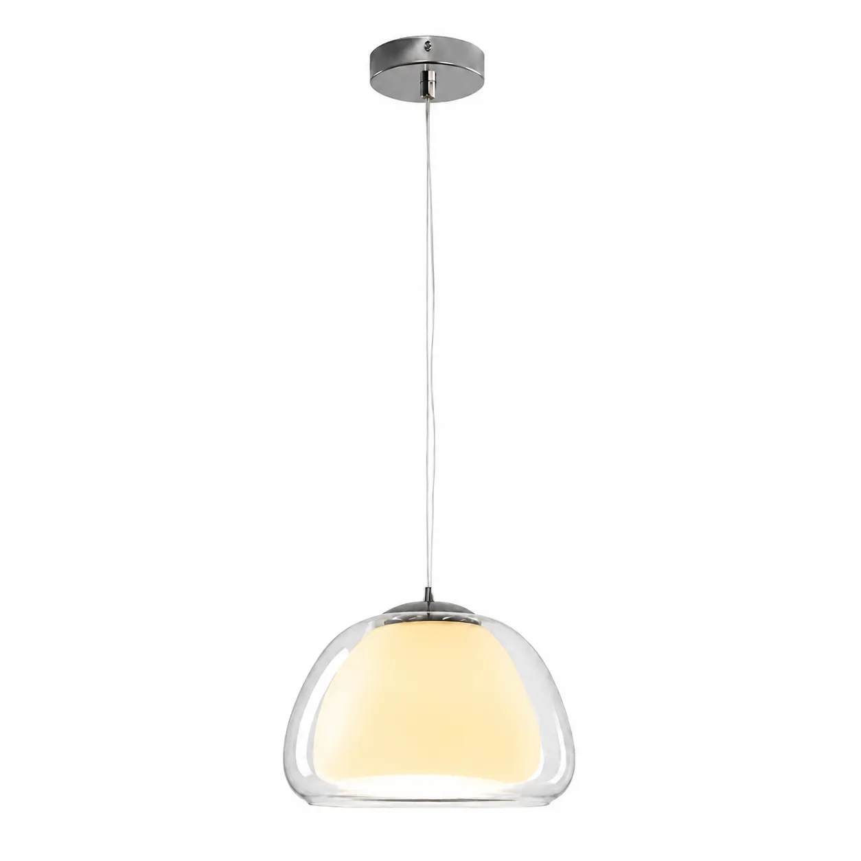 bd0205ba43234216e83d0a9646b78b9d_11zon Smoky Glass LED Pendant Light – Modern Soft Glow Hanging Lamp - Image 1