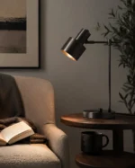 Adjustable Brass Table Lamp | Modern LED Reading Desk Light - Image 6