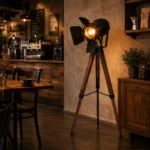 Vintage Tripod Floor Lamp | Industrial Lighting - Image 2