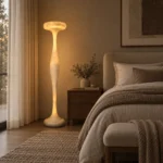 Wabi-Sabi Cement Floor Lamp | Sculptural Lighting - Image 4