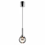 Modern Moon Crystal Pendant Light | Minimalist LED Ceiling Lighting Fixture