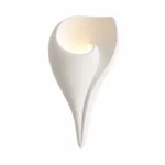 Gypsum Wall Lamp | Sculptural Calla Lily LED Sconce