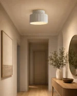 Minimalist Resin Ceiling Light – Nordic Eco LED Flush Mount Lamp - Image 3