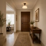 Vintage Glass Ceiling Light – Retro Flush Mount Ceiling Lamp - Image 2