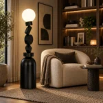 Art Deco Geometric Globe LED Floor Lamp - Image 4