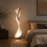 Sculptural Twist Floor Lamp | Modern LED Floor Light - Image 2