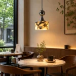 Natural Marble Pendant Light | Luxury LED Lighting Fixture - Image 4