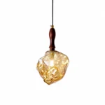 Amber Glass Pendant Light | Modern Artistic Lighting