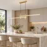 Cross Linear LED Pendant Light with Downlights - Image 2