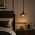 Smoky Ripple Glass Pendant Light | Modern Glass Lighting - Image 2