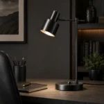 Adjustable Brass Table Lamp | Modern LED Reading Desk Light - Image 7