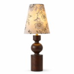 Vintage Floral Fabric Table Lamp for Bedroom & Living Room