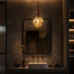 Amber Glass Pendant Light | Modern Artistic Lighting - Image 6