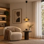 Crystal Acrylic LED Pendant Light | Modern UFO Ceiling Lamp - Image 2