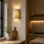 Pleated Gypsum Wall Light | G9 LED Wall Sconce - Image 2