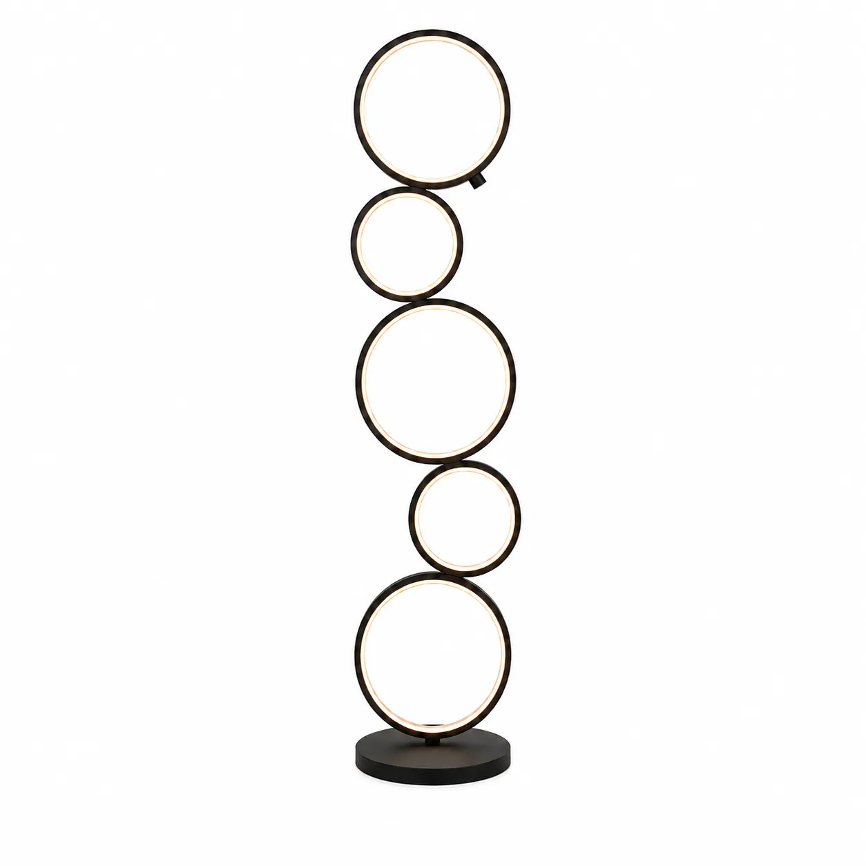 d3b0e3270da6fb104829b216e70c6aba_11zon Geometric Ring LED Floor Lamp | Modern Lighting - Image 1