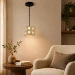 Sculptural Wood Grain Pendant Light | LED Design Lamp - Image 2