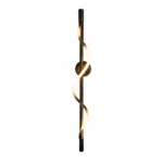 Modern LED Spiral Wall Light | Brass Wall Sconce
